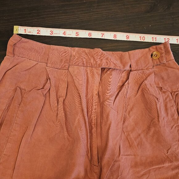 Calvin Klein 80s high waisted pleated wide leg silk pant - Picture 4 of 7